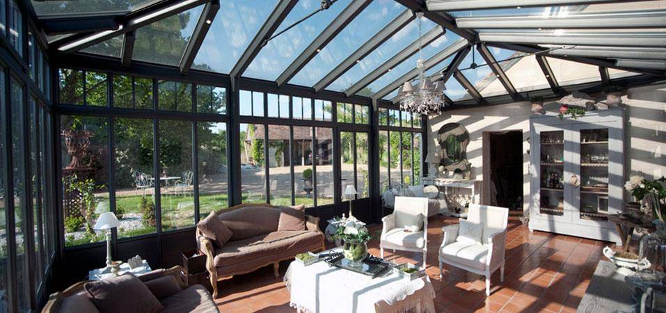 La véranda atelier : la verrière de style atelier d'artiste, le confort en plus avec Veranda